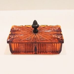 Vintage Art Deco Amber Glass Cigarette Holder